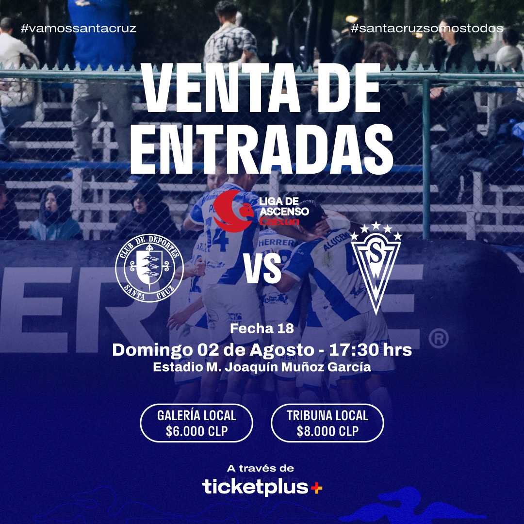 Deportes Santa Cruz vs Santiago Wanderers / Liga de Ascenso Caixun 2026 / Fecha 18