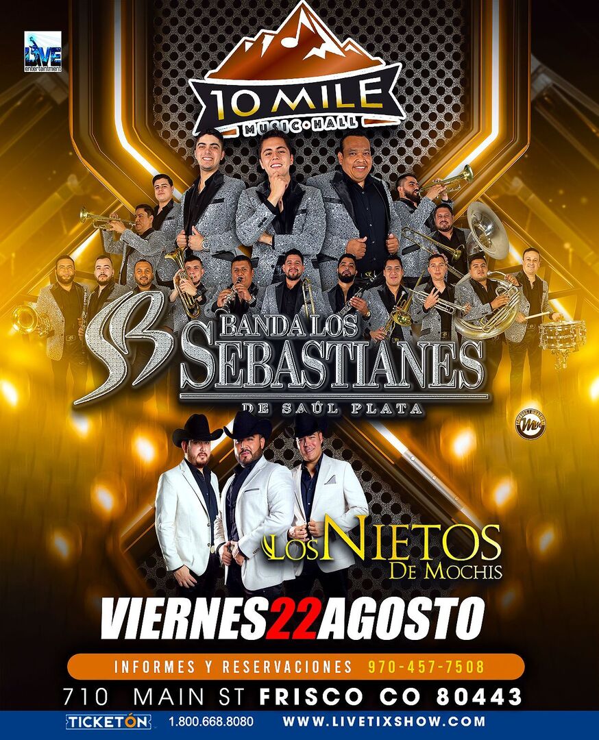 Banda Los Sebastianes de Saul Plata-Los Nietos de Los Mochis-10 Mile Music Hall