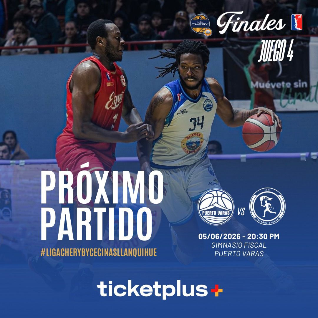 Puerto Varas vs Espanol de Osorno / LNB / Liga Chery By Cecinas Llanquihue 2026 / Playoffs Juego 4