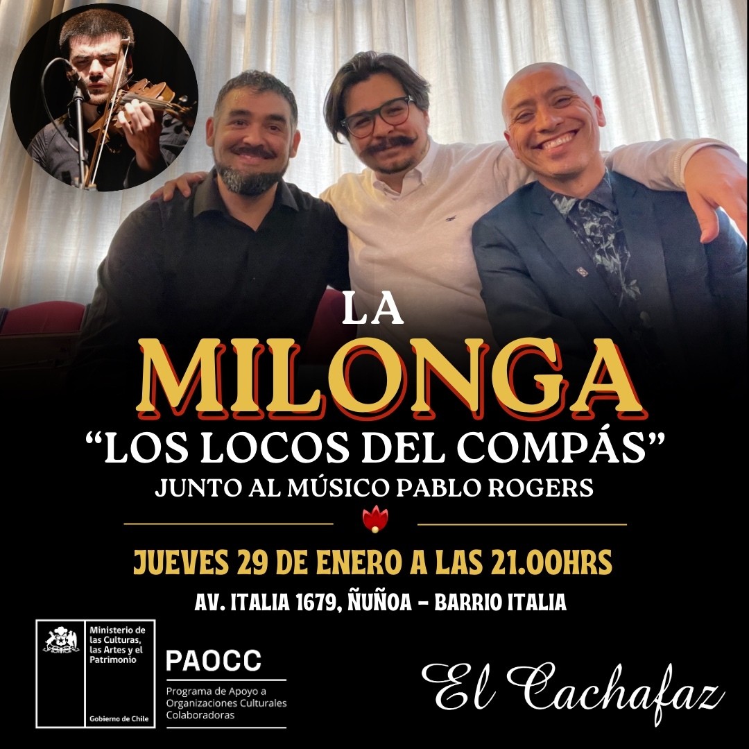 Milonga Jueves 29 Enero 21hrs 