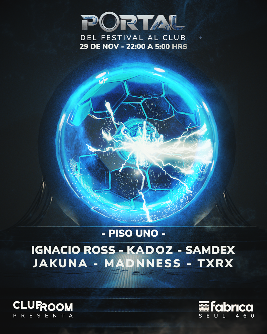 Clubroom Presenta Portal @ Sábado 29 Noviembre