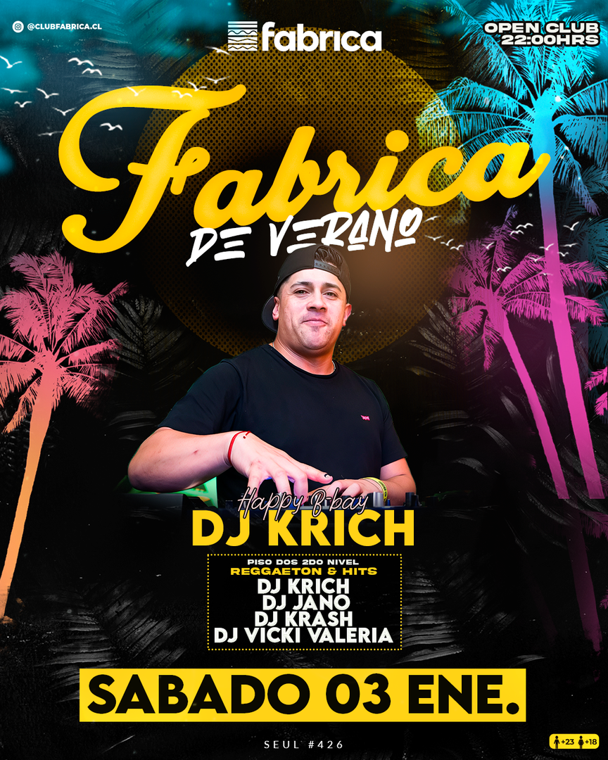 Club Fabrica Presenta @ Sábado 03 Enero