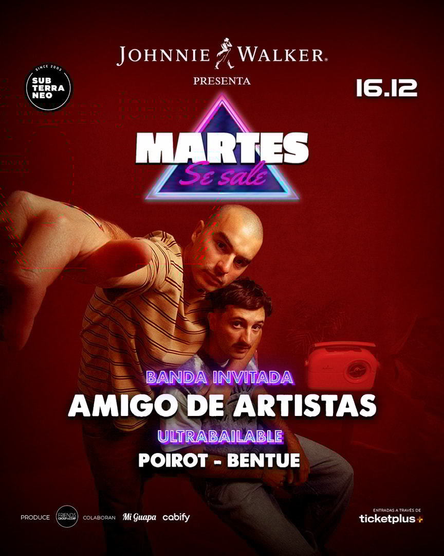 MARTES SE SALE! ★ MARTES 16 DICIEMBRE ★ Club Subterráneo (+21)