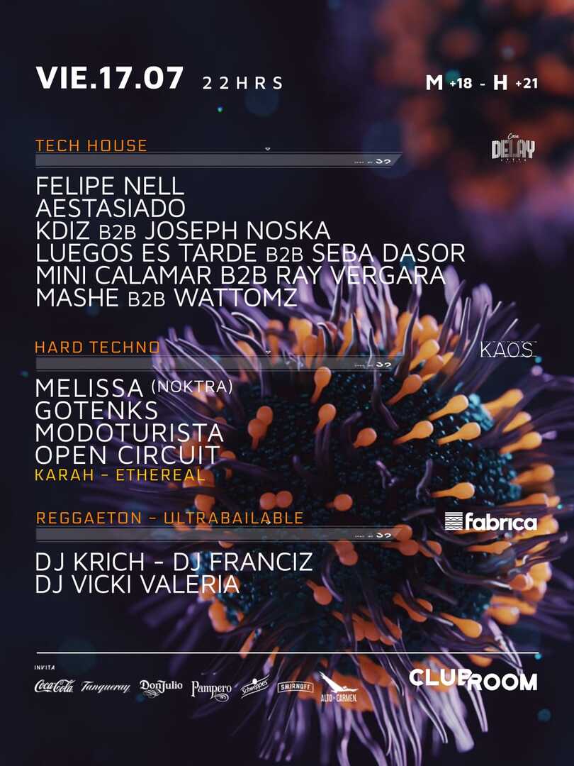 Clubroom Presenta @ Viernes 17 Julio