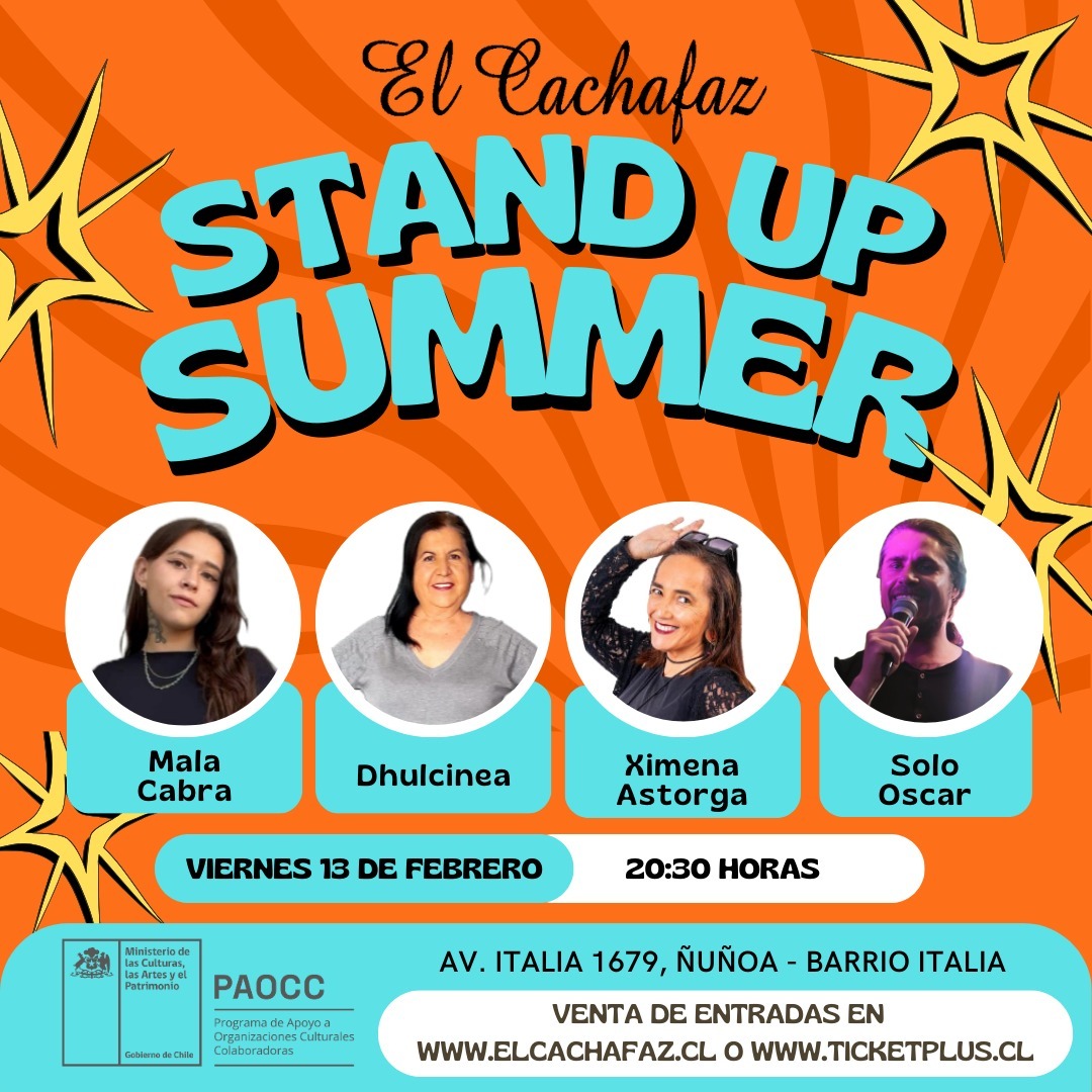Show de Stand up- Summer - Viernes 13 Febrero 20:30hrs