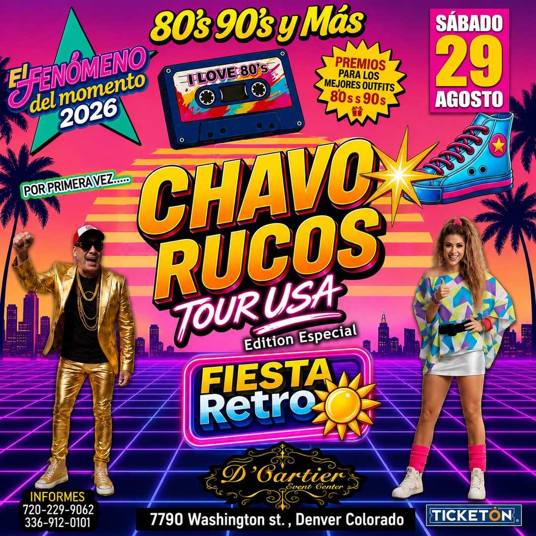 Fiesta Retro 80's 90's Chavo Rucos Tour USA-D'Cartier Event Center