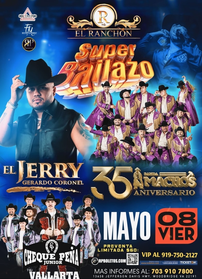 Jerry Coronel-Banda Machos-Cheque Peña Jr-El Ranchon-Woodbridge VA