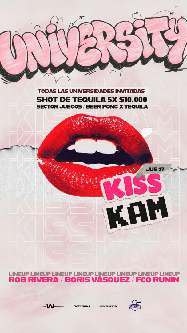 Jueves University🎓 27 AGOSTO / CLUB W✨🎊