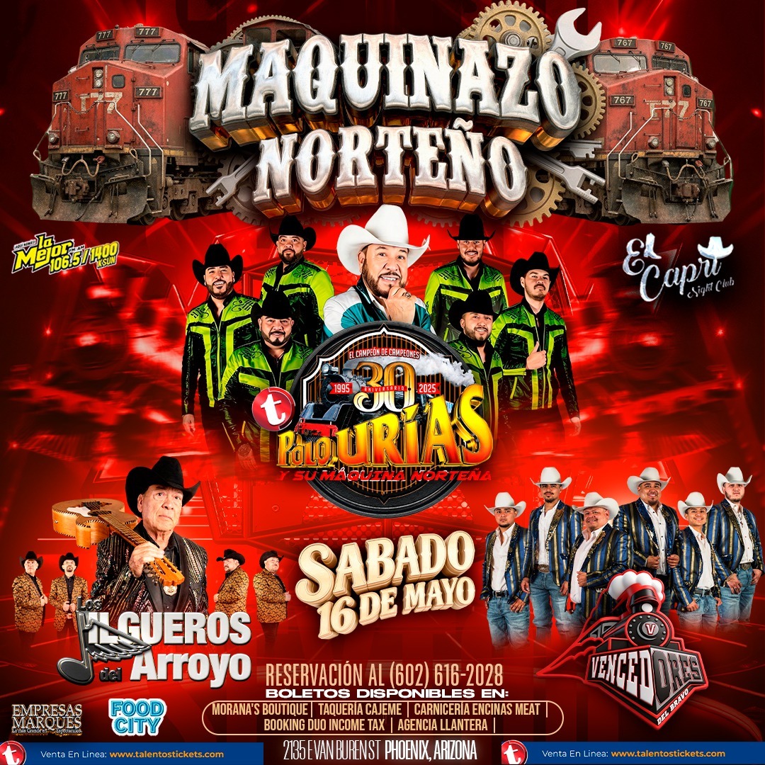 Polo Urias y Su Maquina Norteña en El Capri Night Club de Phoenix, Arizona