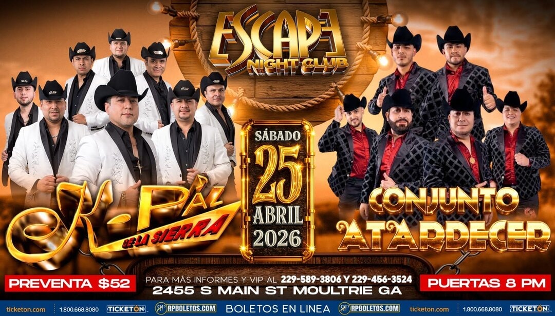 K Paz De La Sierra-Conjunto Atardecer-Escape Night Club-Moultrie GA