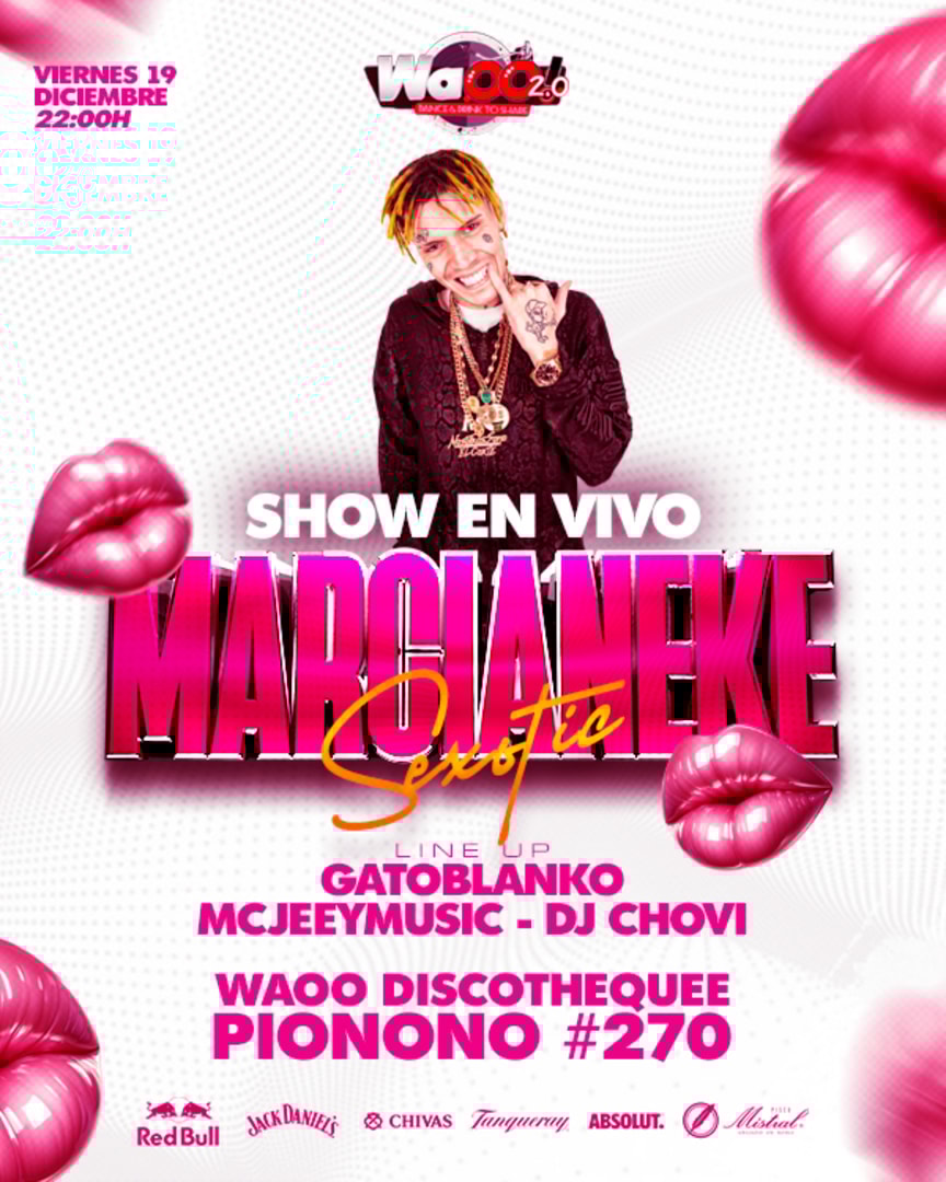 MARCIANEKE EN VIVO EN  WAOO DISCOTEQUE BELLAVISTA  - VIERNES 19 DE DICIEMBRE 