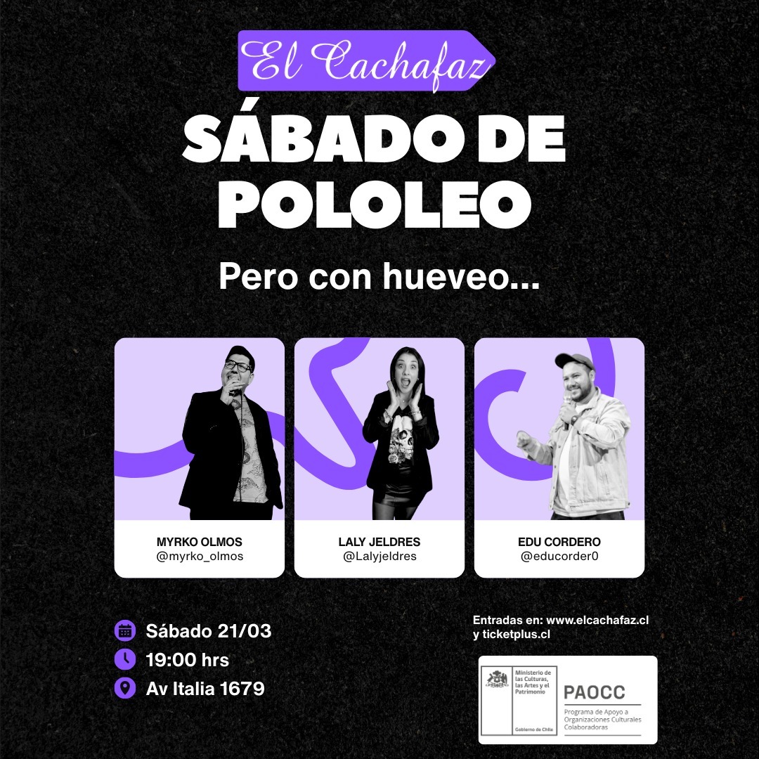 Show de Stand up-Sábado de pololeo- Sábado 21 a las 19 hrs