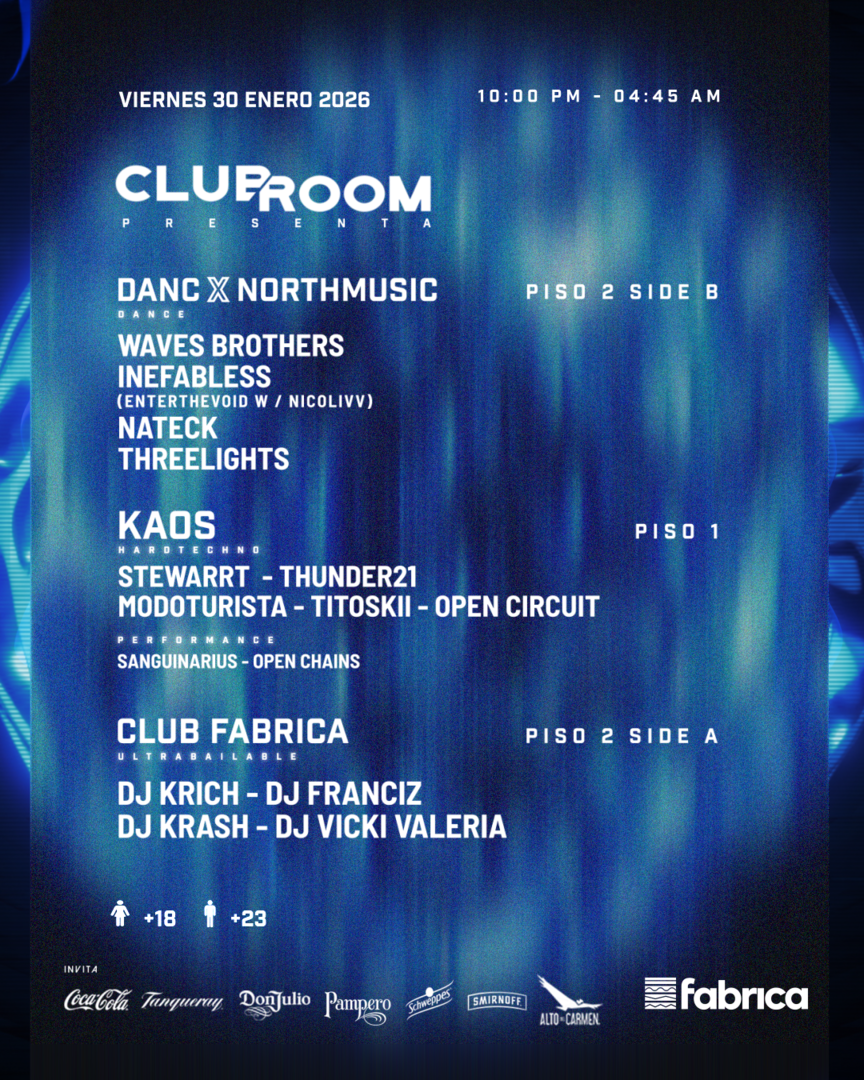 Clubroom Presenta @ Viernes 30 Enero