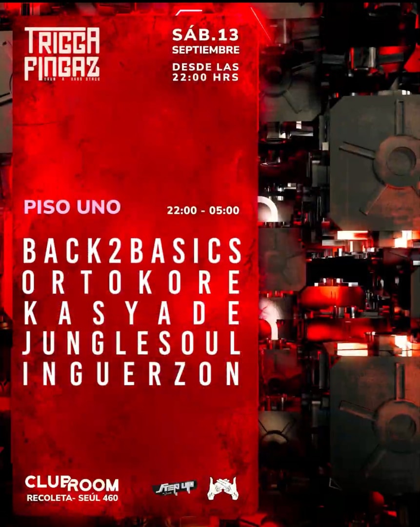 Clubroom Presenta Drum & Bass - Trigga Fingaz @ Sábado 13 Septiembre