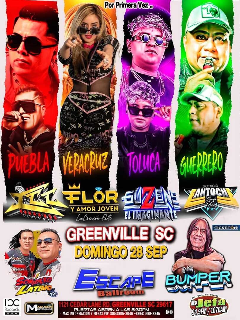 ICC-Flor y Amor Joven-Guzenns Imaginate-Antoch-Sonidero Latino-NG Bumper-GREENVILLE