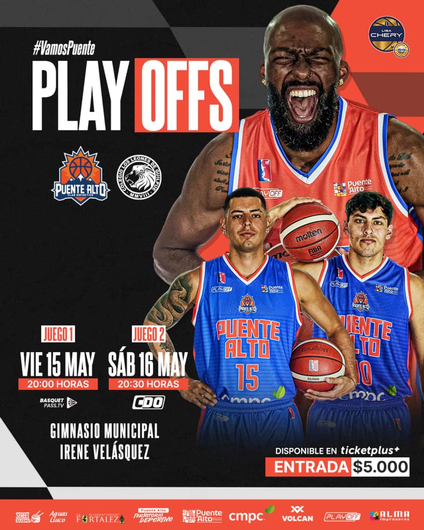 M. Puente Alto vs Leones de Quilpué / LNB / Liga CHERY by Cecinas Llanquihue / Juego 1 Playoffs