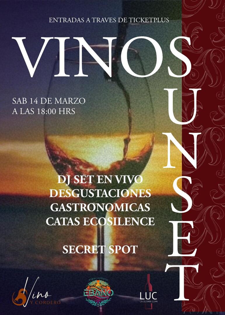 Sunset de Vinos en Espacio Ébano junto a La Última Copa