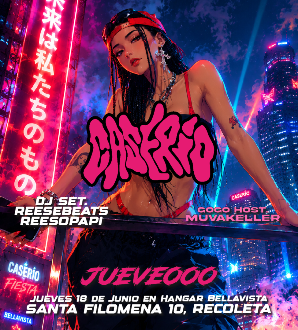 JUEVEOO 💋 En Caserío fiesta Jueves 18 de Junio en Hangar Bellavista