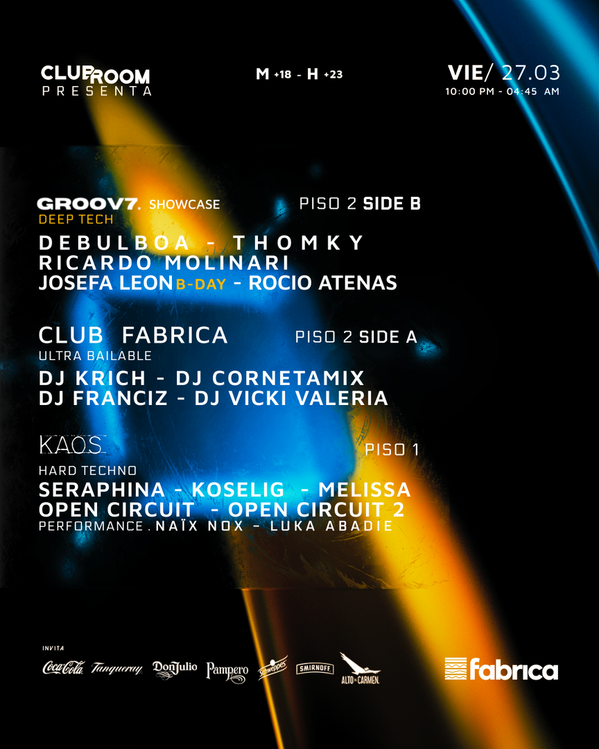 Clubroom Presenta @ Viernes 27 Marzo