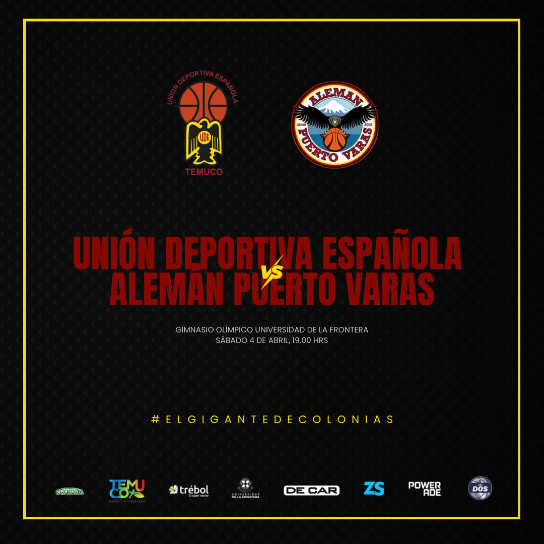 LNB / Liga Chery by Cecinas LLanquihue UDE Temuco vs Alemán Puerto Varas 