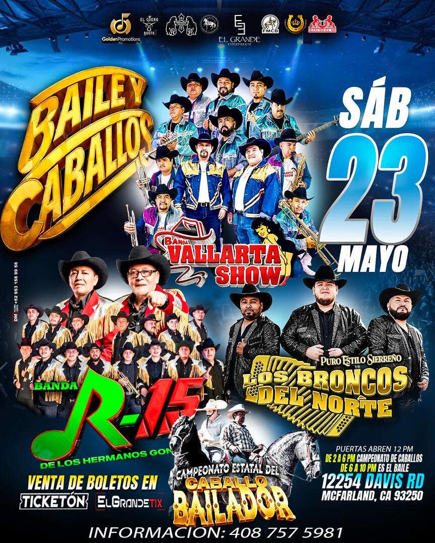 Banda Vallarta Show-Banda R-15-Los Broncos del Norte-Mcfarland