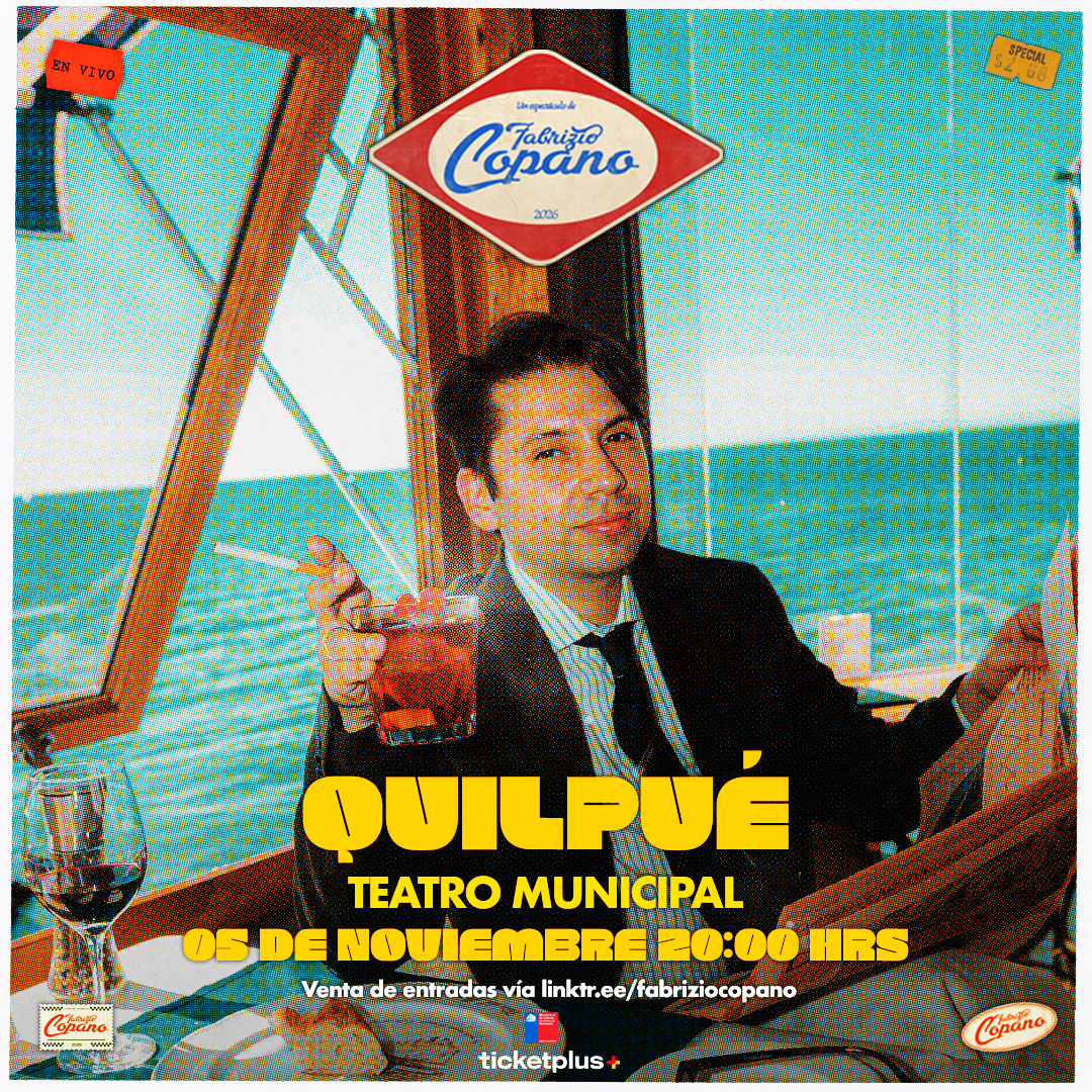 FABRIZIO COPANO / QUILPUÉ / TEATRO MUNICIPAL / 05 DE NOVIEMBRE / 20:00 HRS