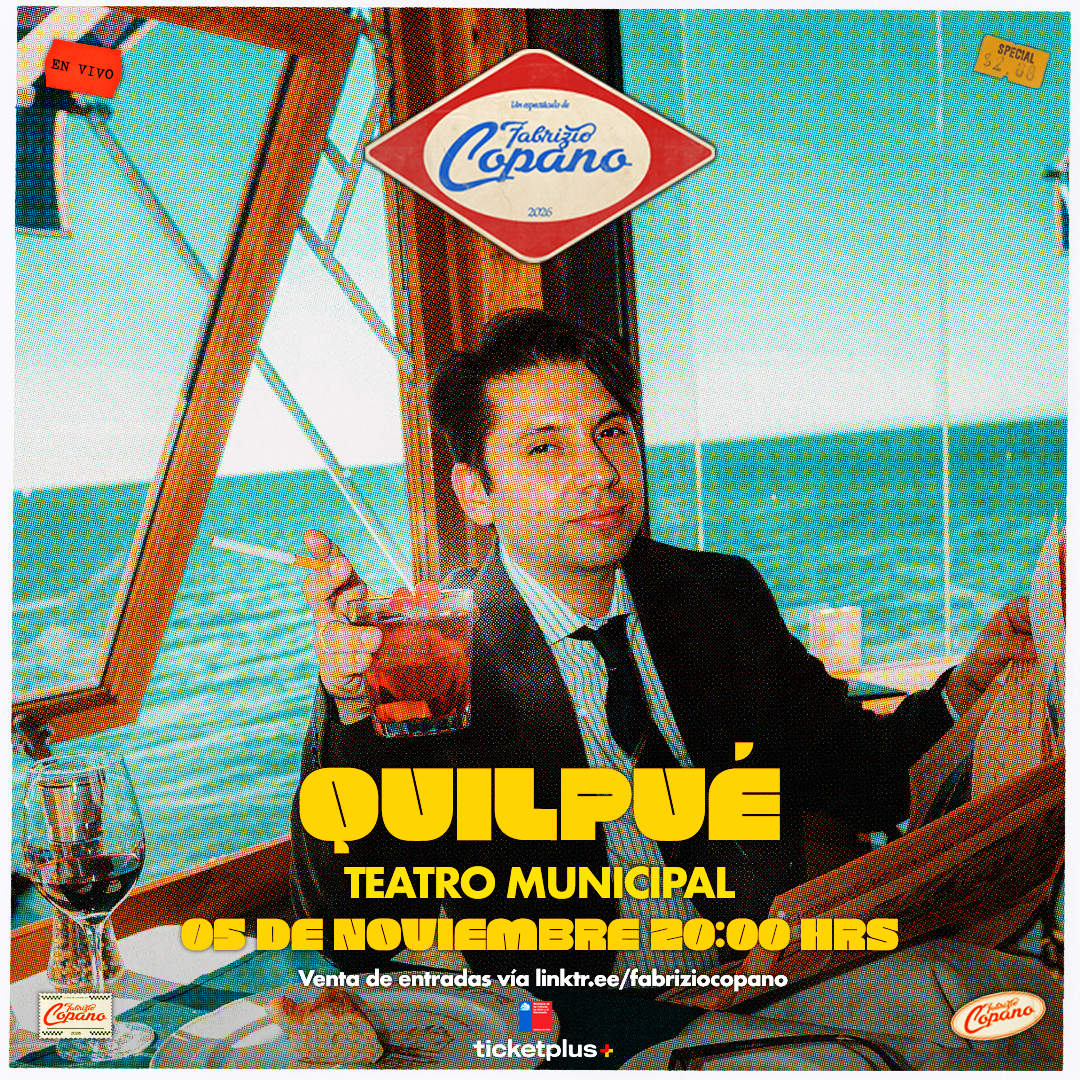FABRIZIO COPANO / QUILPUÉ / TEATRO MUNICIPAL / 05 DE NOVIEMBRE / 20:00 HRS