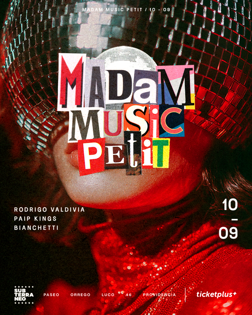 MADAM MUSIC PETIT 🎵 MIÉRCOLES 10 SEPTIEMBRE ★ Club Subterráneo (+21)