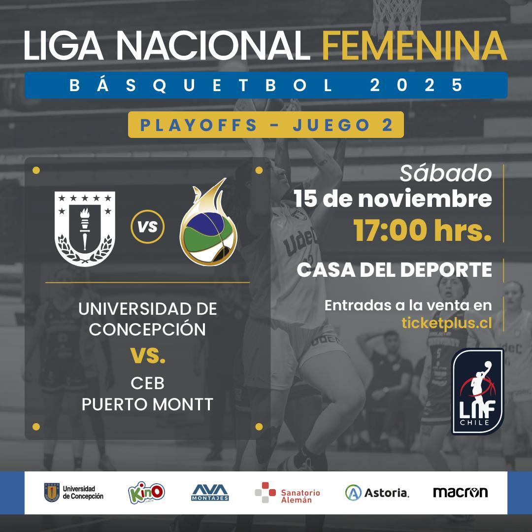 CD UdeC vs Puerto Montt Basket / Liga Nacional Femenina (Clausura) - Playoffs Juego 2
