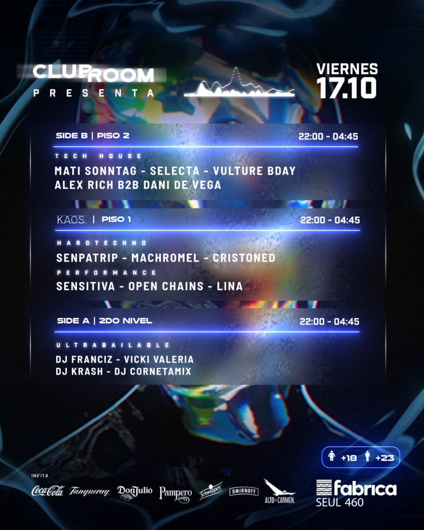 Clubroom Presenta @ Viernes 17 Octubre