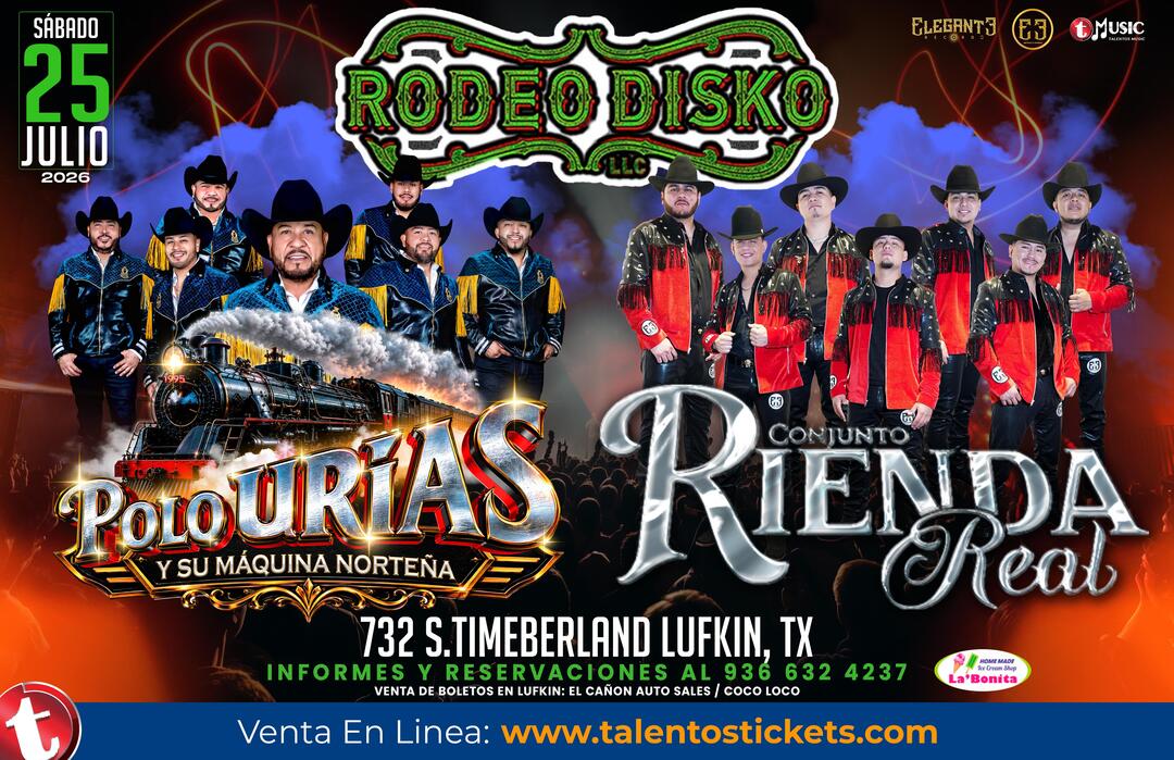  Polo Urias y La Maquina Norteña en Rodeo Dislo Lufkin, Texas