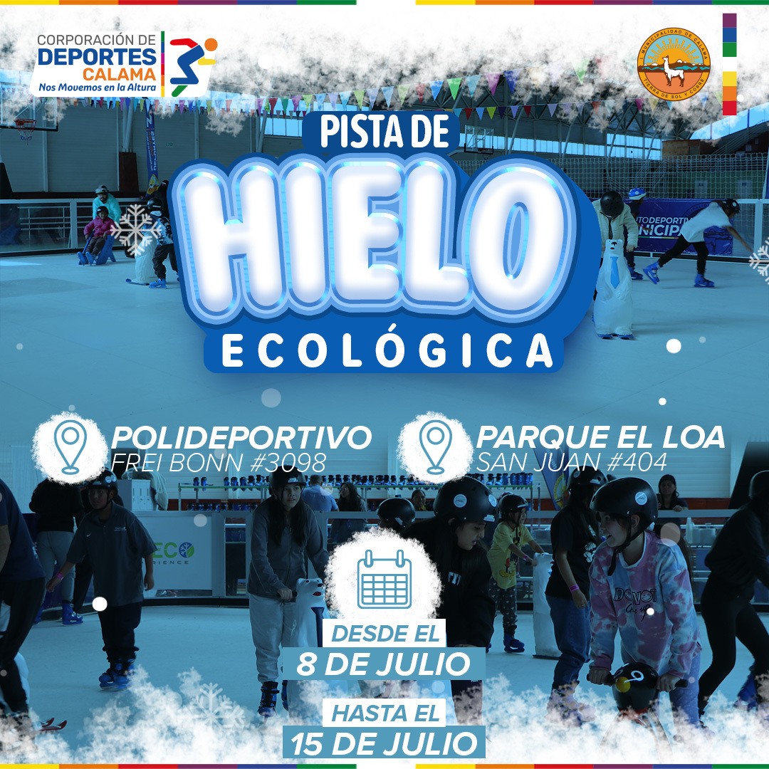 PISTA DE ECOHIELO CALAMA 2026 POLIDEPORTIVO ALEMANIA