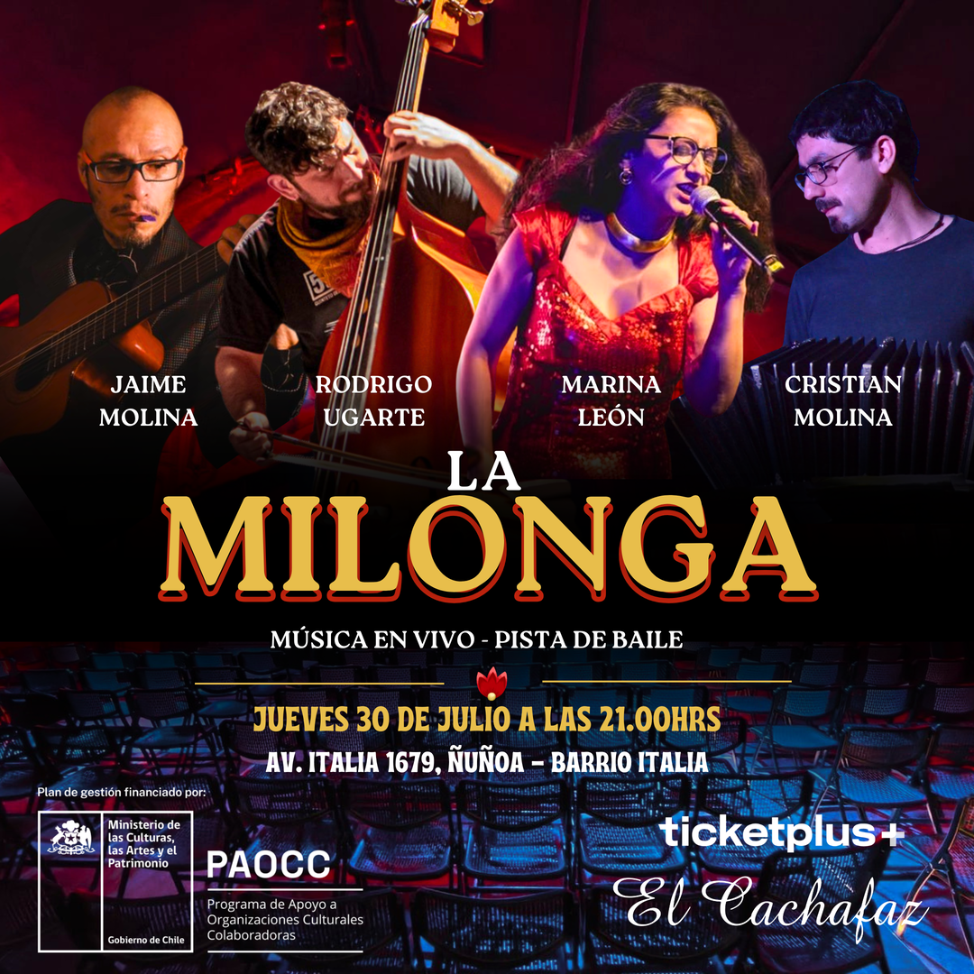 Milonga Jueves 30 Julio 21hrs 