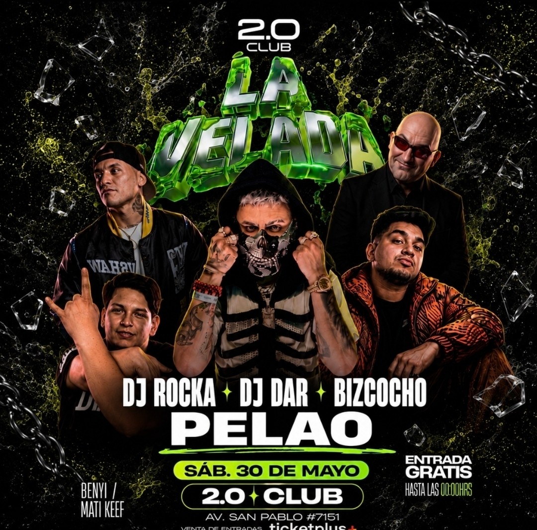 LA VELADA DJ ROCKA EN VIVO - SÁBADO 30 -23:000