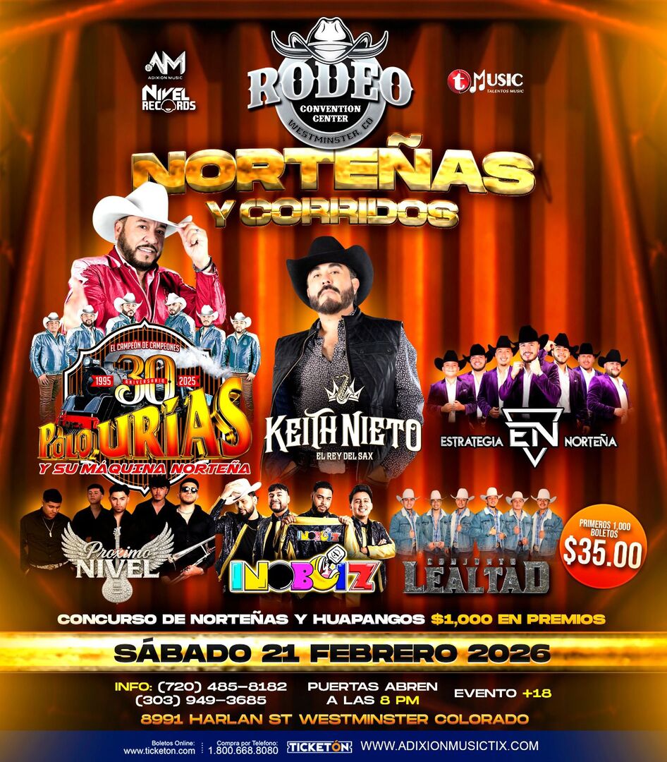 Polo Urias y su Maquina Nortena-Keith Nieto-Estrategia Nortena-Proximo Nivel-Inoboiz-Conjunto LealtadEl Rodeo Convention