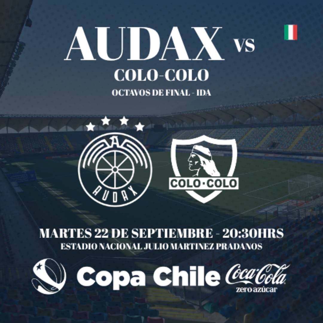 Audax Italiano vs Colo Colo / Copa Chile CocaCola Zero Azucar / Octavos de final - Ida