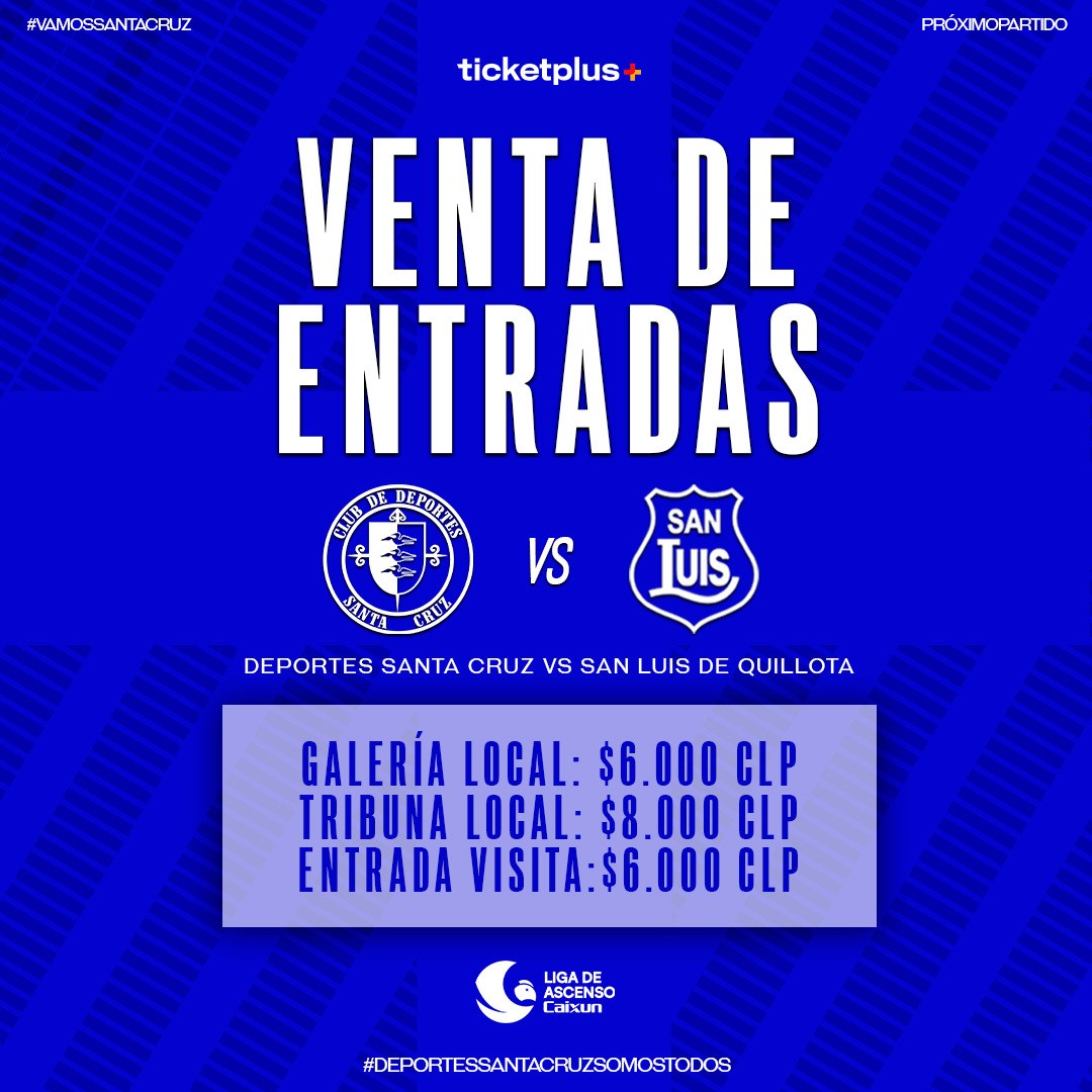 Deportes Santa Cruz vs San Luis de Quillota / Liga de Ascenso Caixun 2025