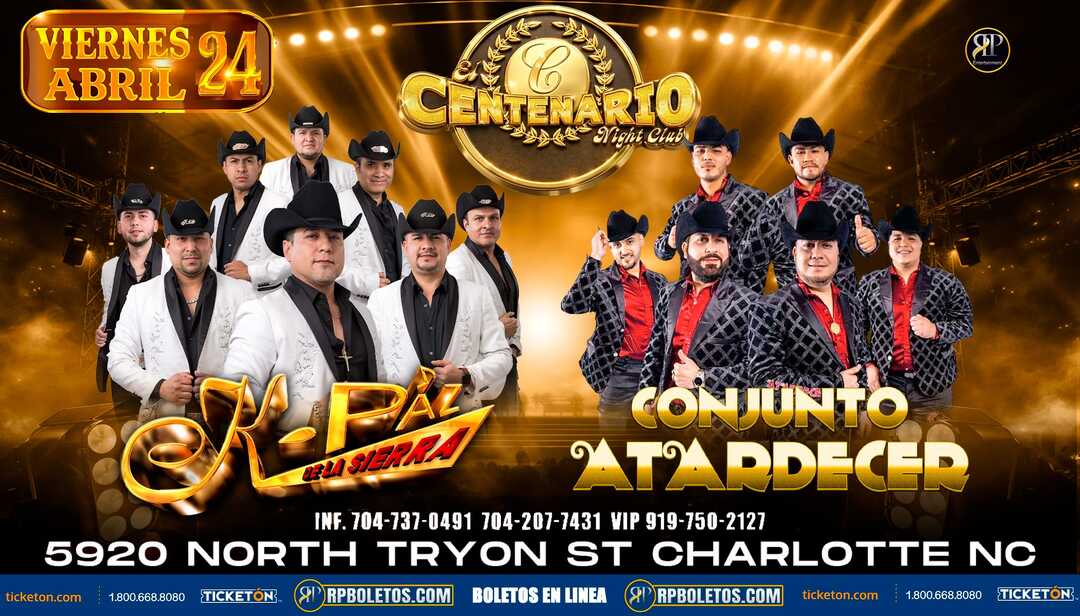 K-Paz de la Sierra-Conjunto Atardecer-Centenario Night Club-Charlotte-NC 