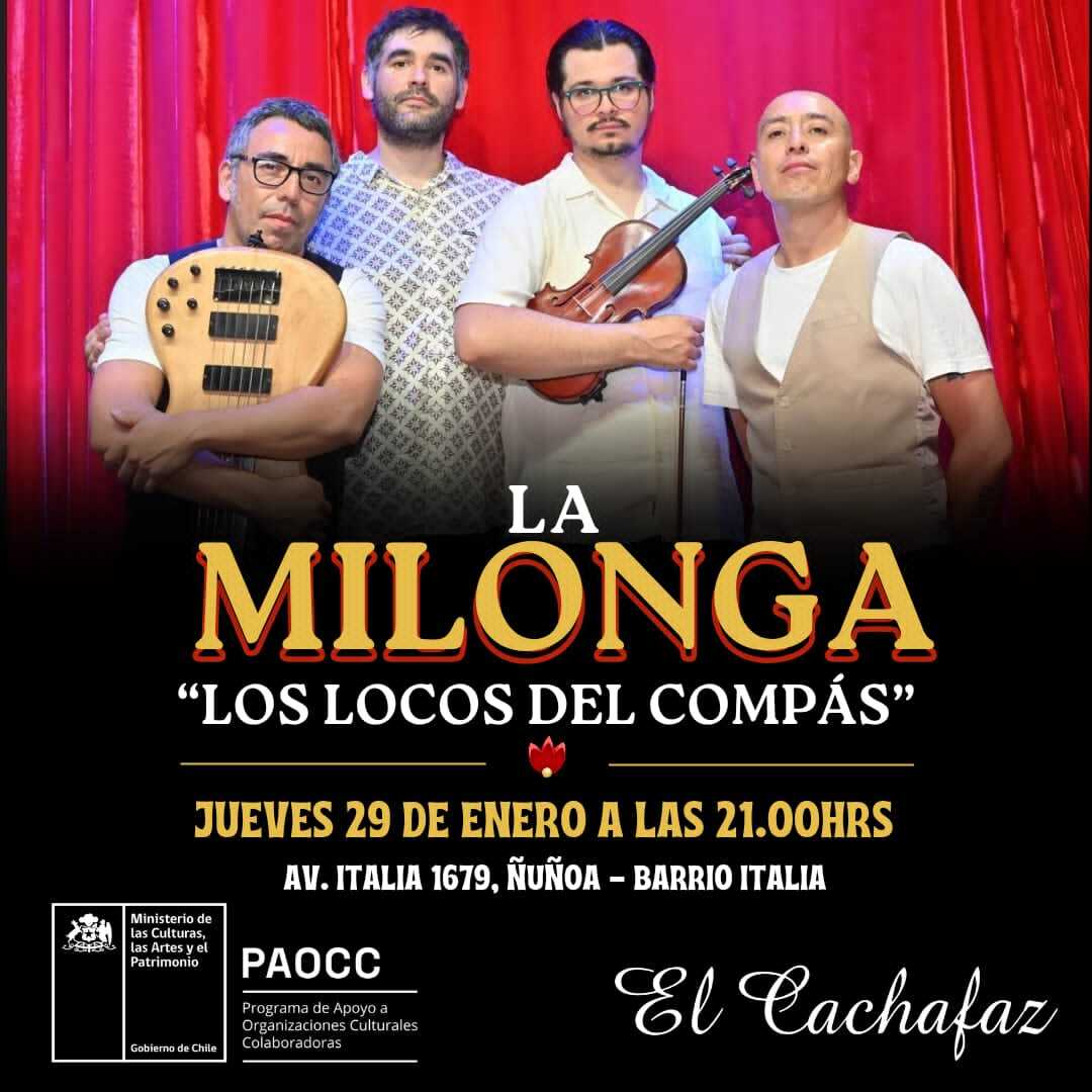 Milonga Jueves 29 Enero 21hrs 