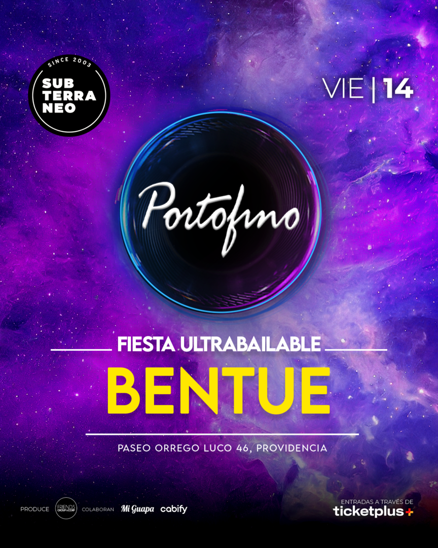 PORTOFINO Full ultrabailable ★ VIERNES 14 AGOSTO ★ Club Subterráneo (+23)