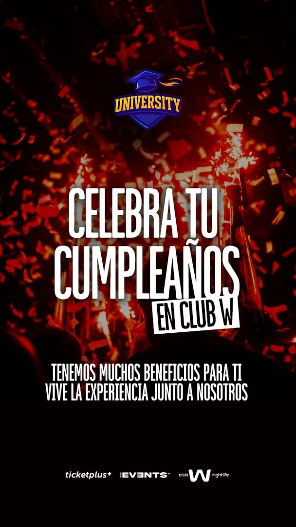 Jueves University🎓 23 JULIO / CLUB W✨🎊