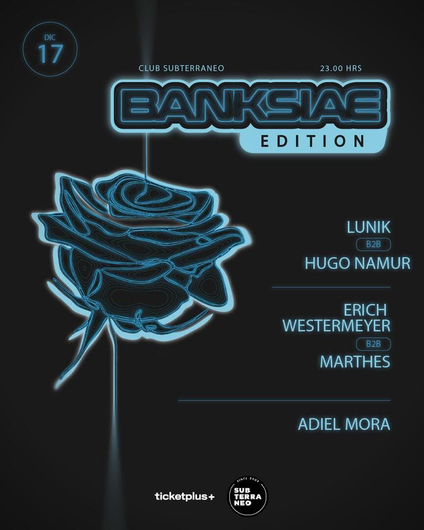 BANKSIAE 🎵 MIÉRCOLES 17 DICIEMBRE ★ Club Subterráneo (+21)