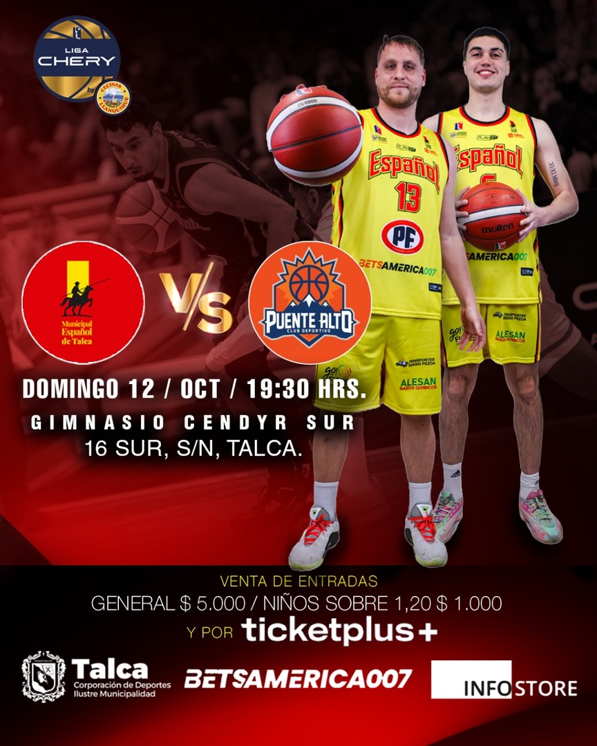 Mun. Español de Talca vs Club Puente Alto/ LNB Liga CHERY by Cecinas Llanquihue 2025