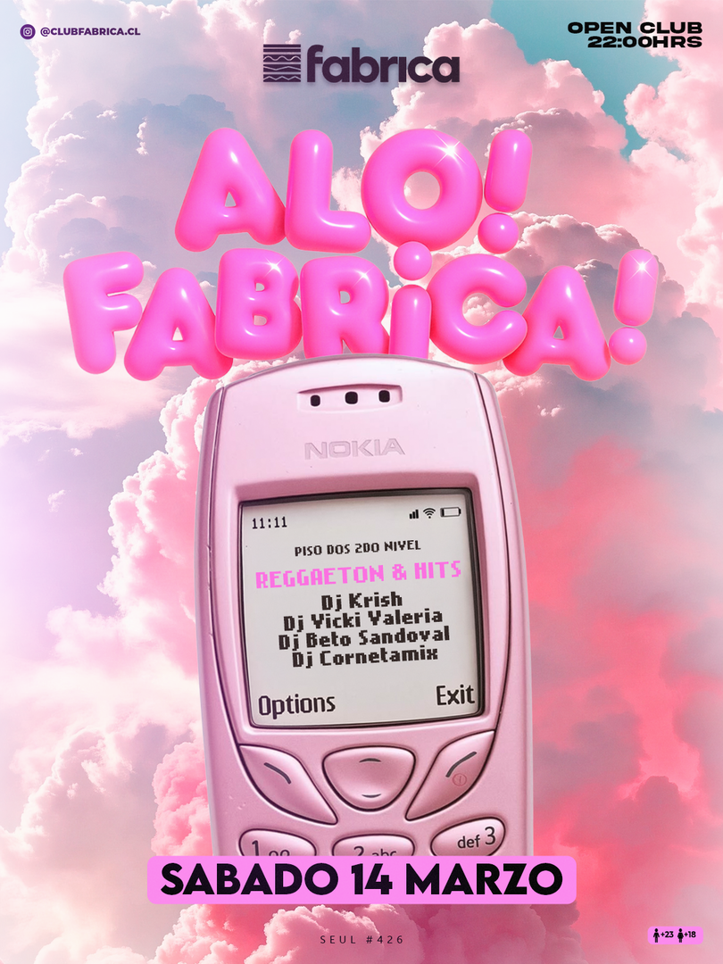 Club Fabrica Presenta @ Sábado 14 Marzo