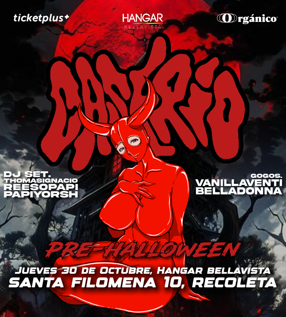 Previa de Halloween en Caserío 😈 Jueves 30 de Octubre en Hangar