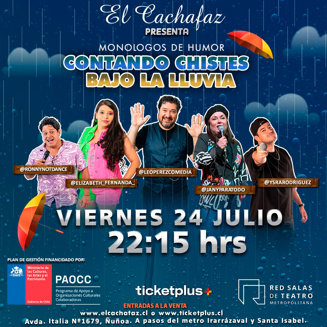 Show de Stand Up-Monologos de humor-Viernes 24 Julio 22:15 hrs