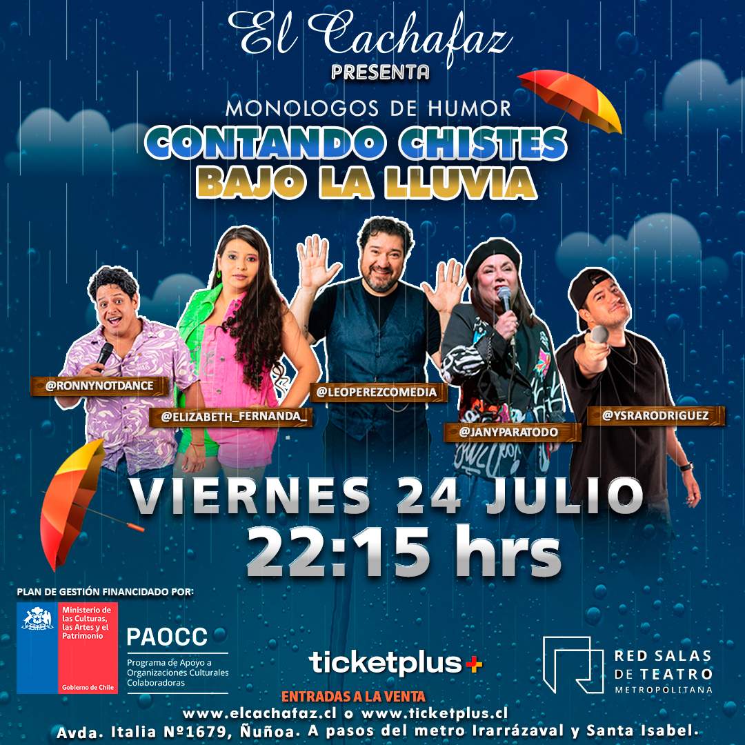 Show de Stand Up-Monologos de humor-Viernes 24 Julio 22:15 hrs