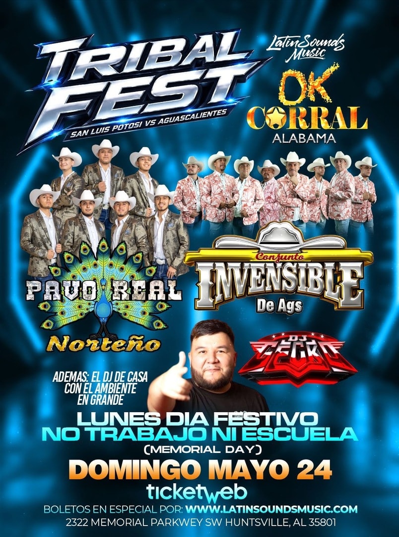 Tribal Fest-Pavo Real-Conjunto Invencible-Dj Gecko