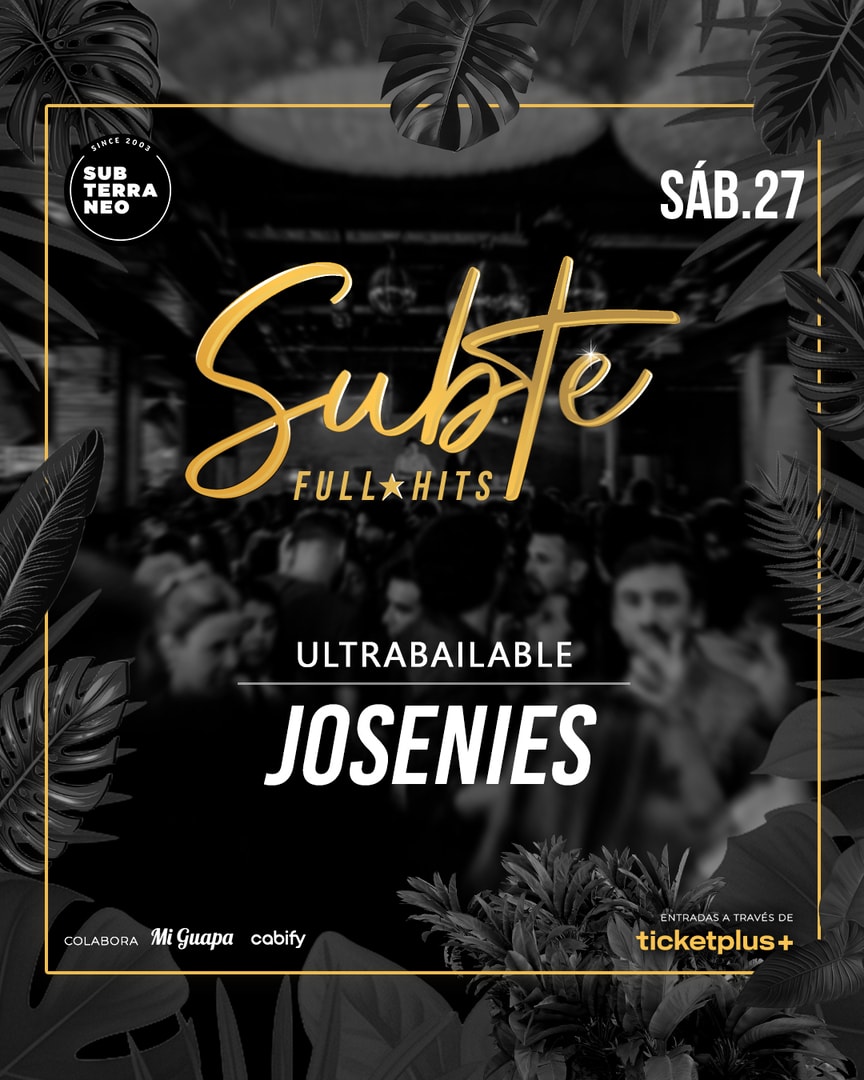 SUBTE FULL HITS Ultrabailables 🎵 SÁBADO 27 DICIEMBRE ★ Club Subterráneo (+23)
