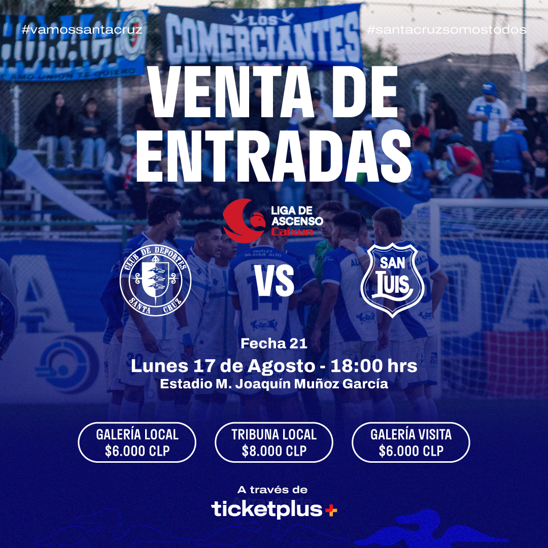 Deportes Santa Cruz vs San Luis de Quillota/ Liga de Ascenso Caixun 2026 / Fecha 18